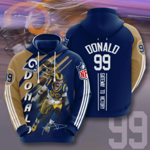 Great Los Angeles Rams 3D Printed Hooded Pocket Pullover Hoodie For Awesome Fans