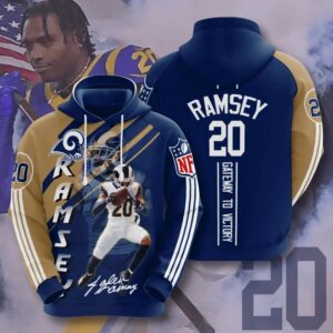 Best Los Angeles Rams 3D Printed Hooded Pocket Pullover Hoodie For Awesome Fans