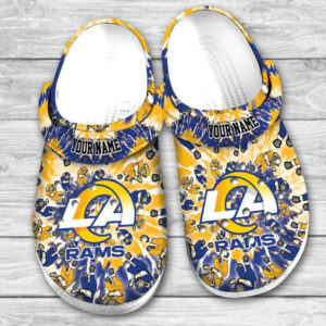 Los Angeles Rams Grateful Dead Custom Personalized Crocs Classic Clogs Shoes